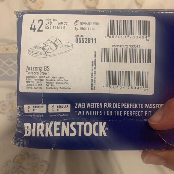 Brand new men’s Birkenstocks size 9